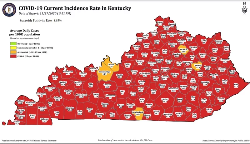 11-27-20-ky-covid-incidence-rate-map