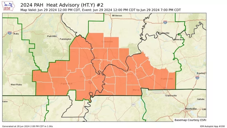 Heat Advisory Saturday For Western Kentucky | WKDZ