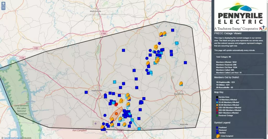 5-pm-pennyrile-electric-power-outage-map