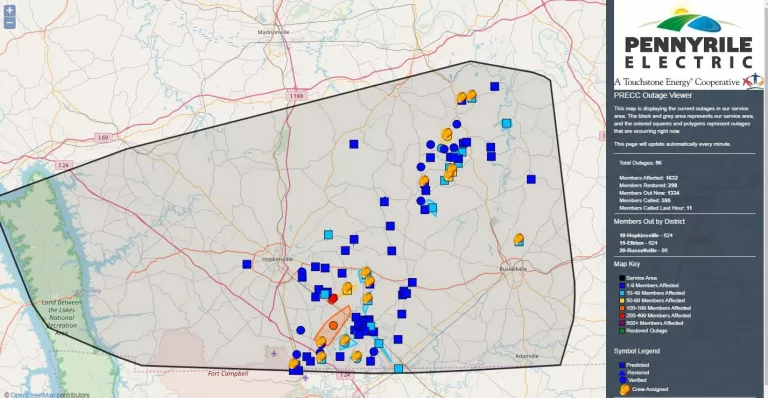 5-pm-pennyrile-electric-power-outage-map