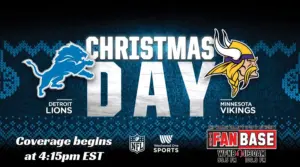 NFL Christmas Day Lions @ Vikings