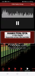 CKOC app screen