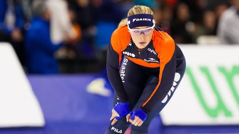 Jutta Leerdam of Netherlands during the ISU World Cup Speed Skating 1 at the Olympic Oval SALT LAKE CITY^ USA - NOVEMBER 16 2025