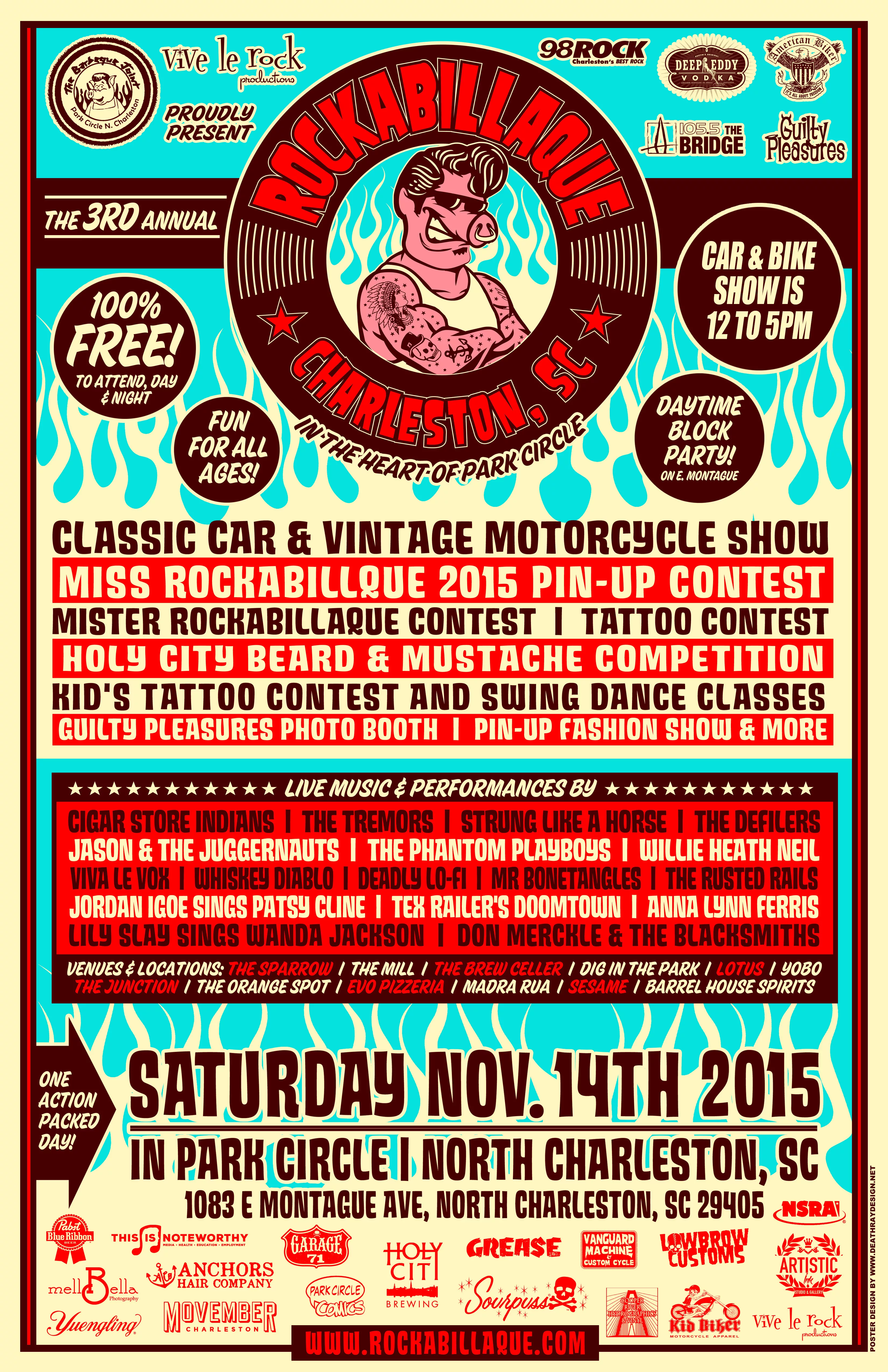 3rd Annual Rockabillique Festival | Charleston's 98Rock