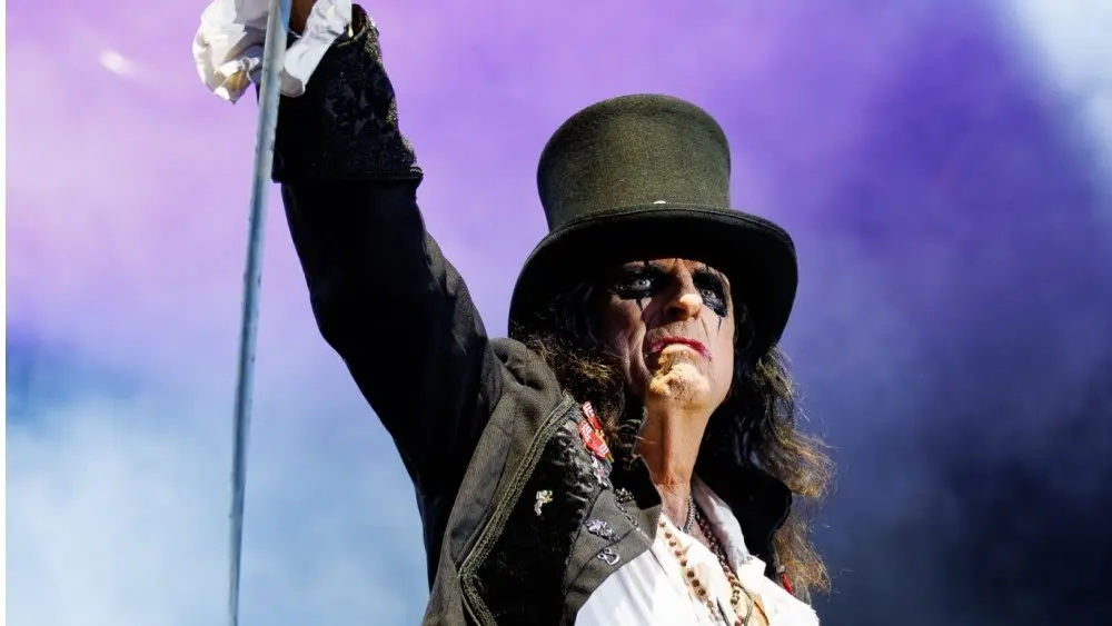 Alice Cooper performs on stage at Poble Espanyol on June 28^ 2024.