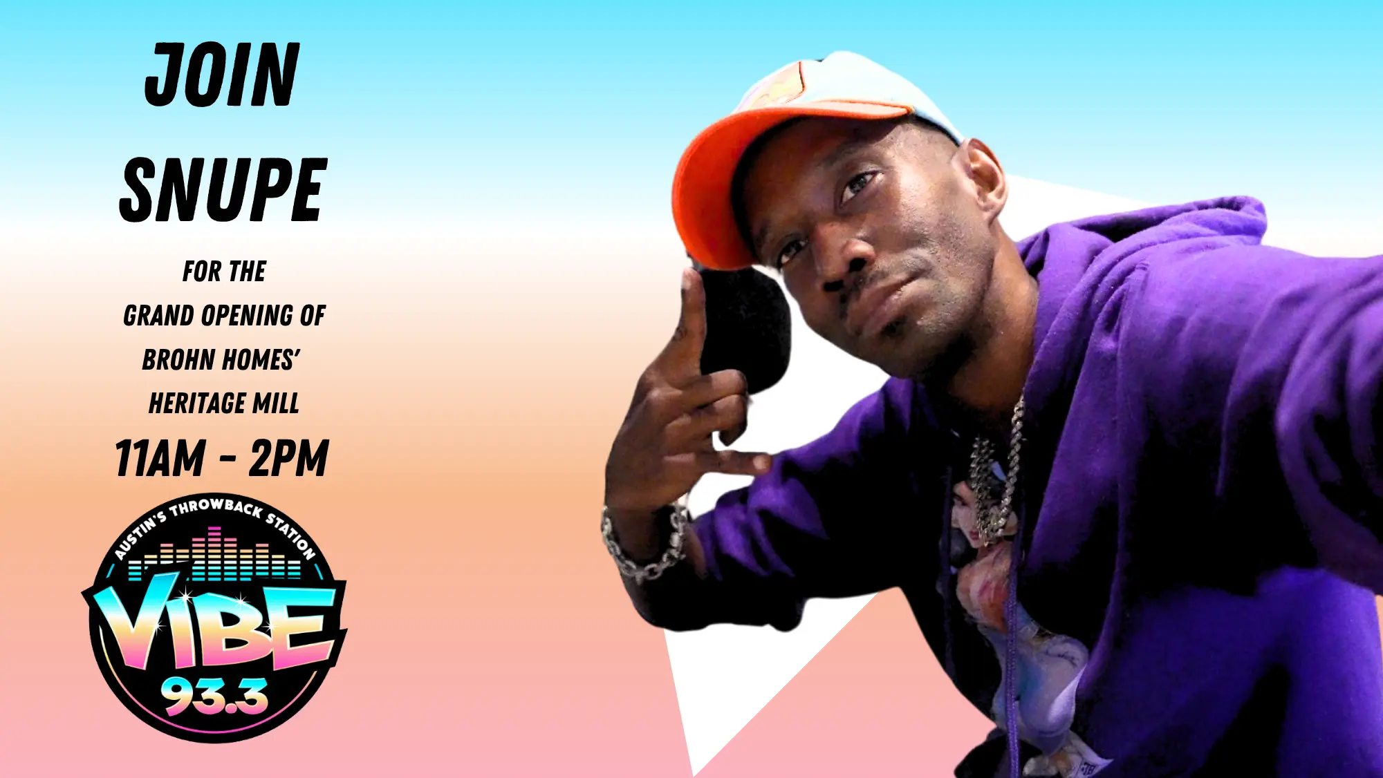 join snupe at brohns home grand opening
