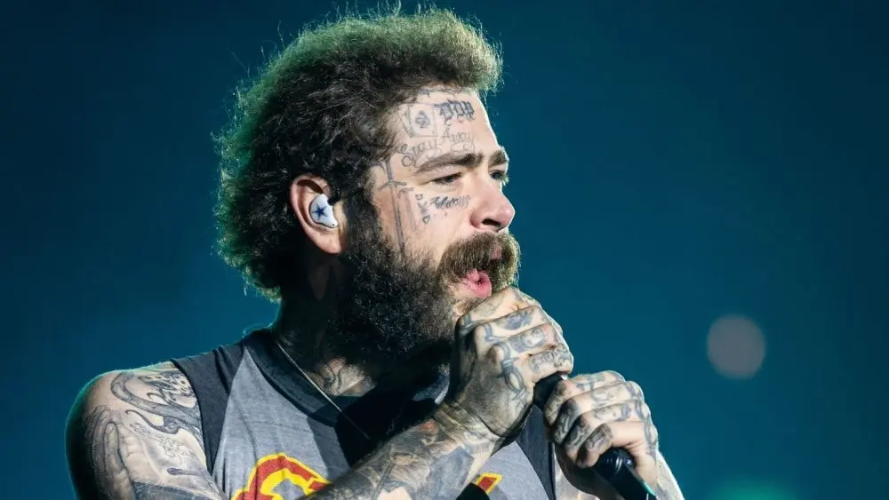 Post Malone performs at Tottenham Hotspur Stadium on his The BIG ASS World Tour London^ UK - September 20^ 2025