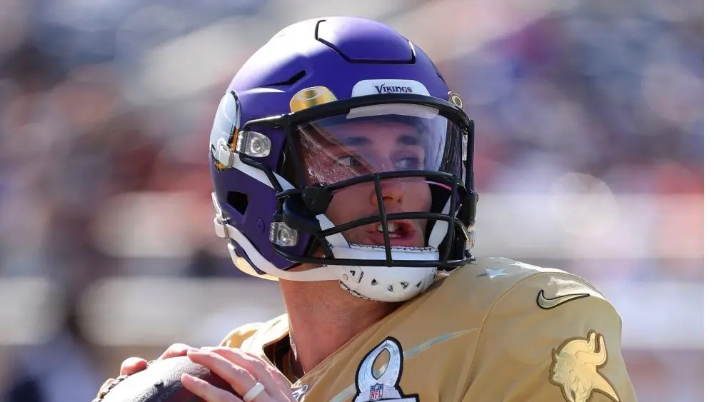 NFC quarterback Kirk Cousins of the Minnesota Vikings throws a pass during the Pro Bowl at Camping World Stadium in Orlando^ Fla. Jan 26^ 2020; Orlando^ FL USA