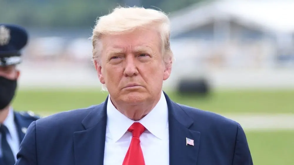 President Trump arrives on Air Force One at Dobbins Air Reserve Base. MARIETTA^ GA- SEPTEMBER 25^ 2020