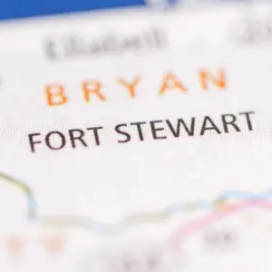 MAP DEPICTING Fort Stewart. Georgia. USA