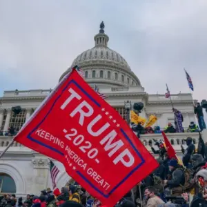 President Donald Trump supporters storm the United States Capitol building. WASHINGTON^ D.C.^ UNITED STATES - JANUARY 6^ 2021