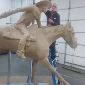 Pony Express Rider Sculpture to be Dedicated in Ehmen Park