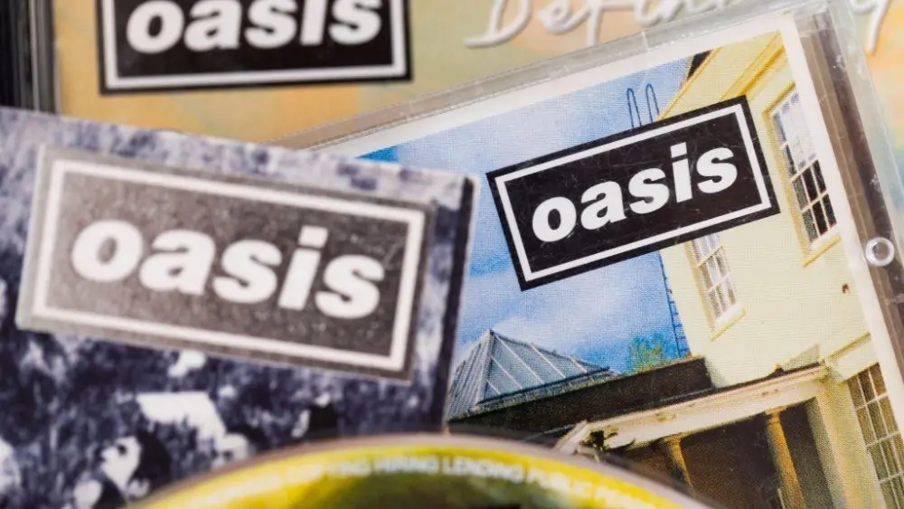 Oasis band cds. London^ UK - August 27 2024