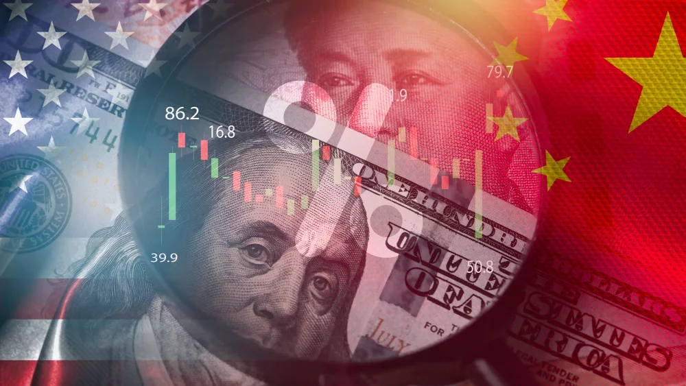 magnifier-glass-focus-on-usd-dollar-and-yuan-banknote-with-usa-and-china-flag-it-is-symbol-of-economic-tariffs-trade-war-tax-barrier-and-tech-competition-which-it-effect-to-global-economy-concept