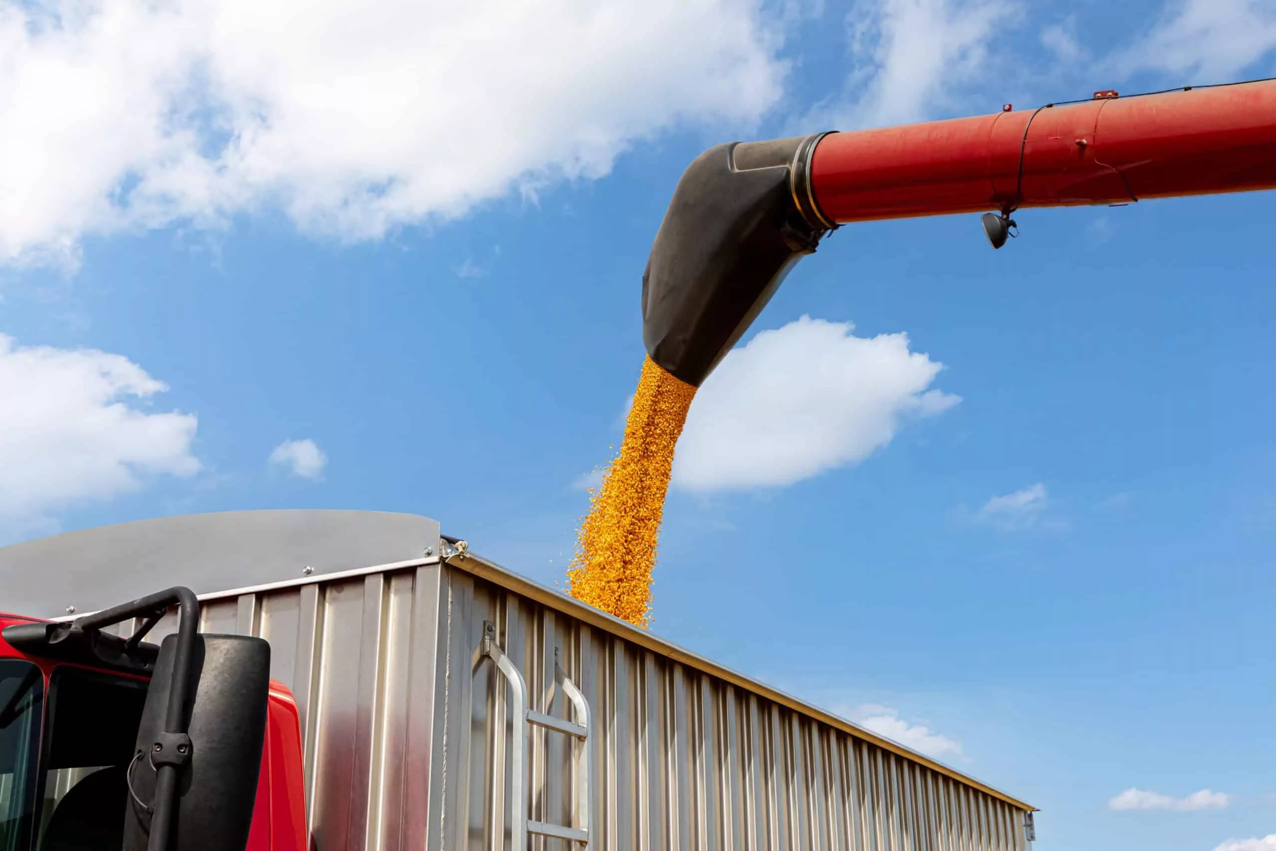 combine-harvester-loading-corn-kernels-into-grain-truck-during-harvest-season-farming-ethanol-and-commodity-market-price-concept