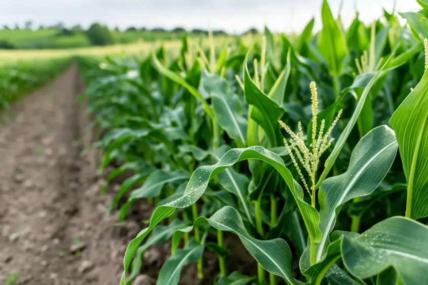 lush-green-cornfield-with-emerging-corn-tassels-in-rural-countryside