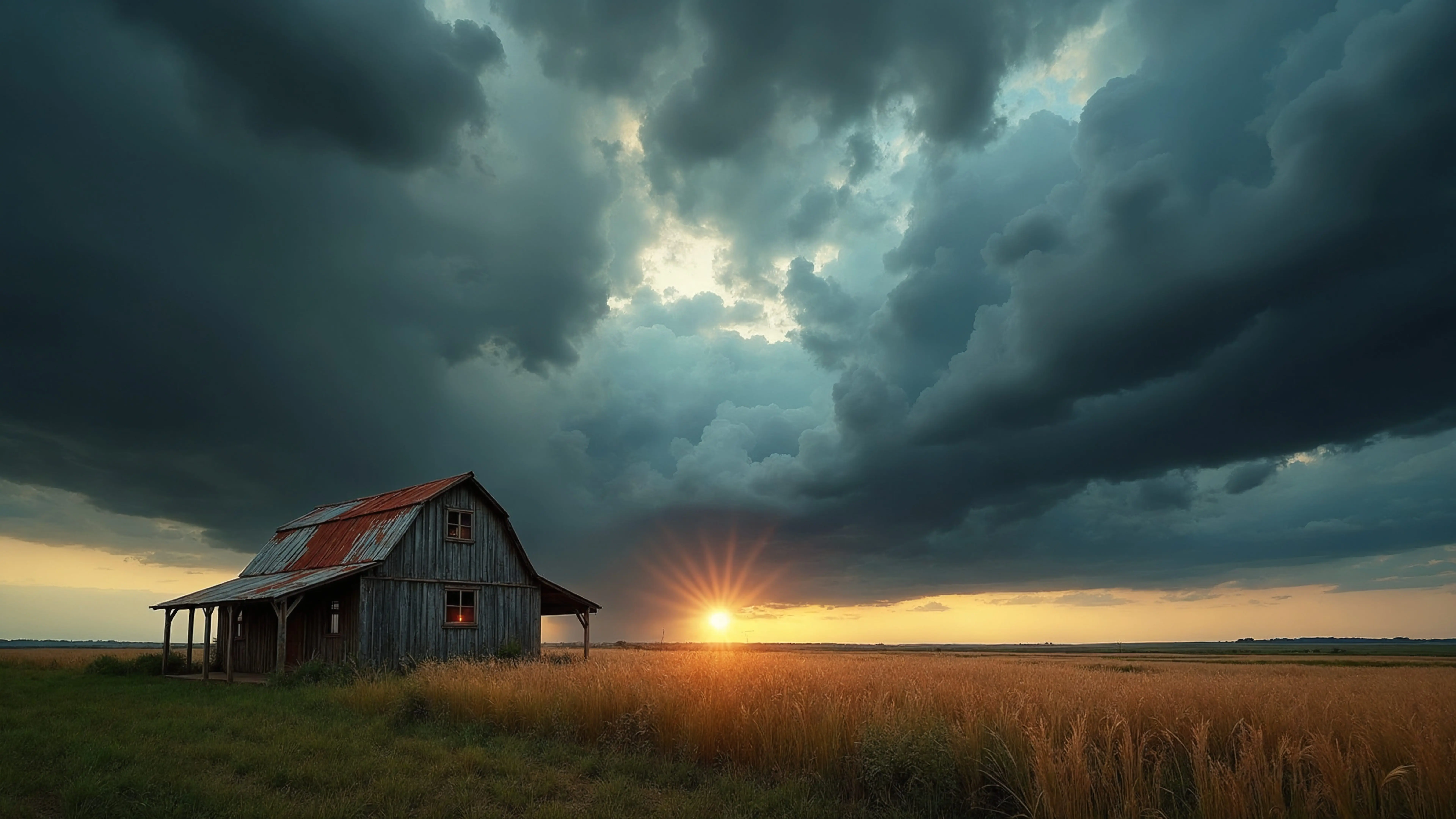 rural-farmhouse-nestled-amidst-an-expansive-landscape-dominated-by-a-dramatic-sky-filled-storm-clouds