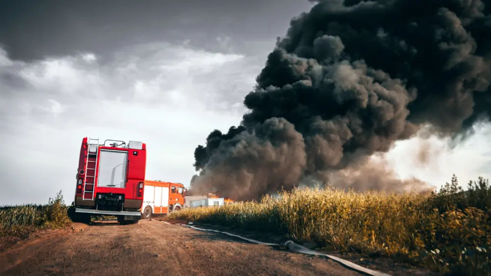red-fire-truck-in-action-with-field-fire-in-background