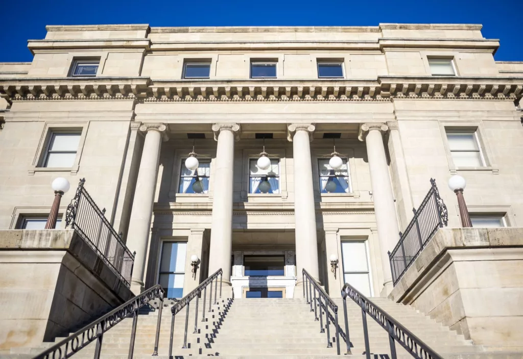 The Idaho State Capitol Building in Boise shines in the sunlight on Jan. 7, 2025. (Pat Sutphin for the Idaho Capital Sun)