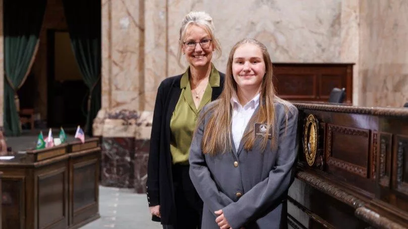 Page Heather Hastings with Rep. Dye February 26 2025