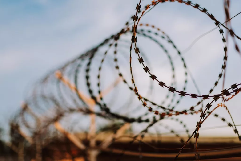 Razor Wire Photo by Kelly