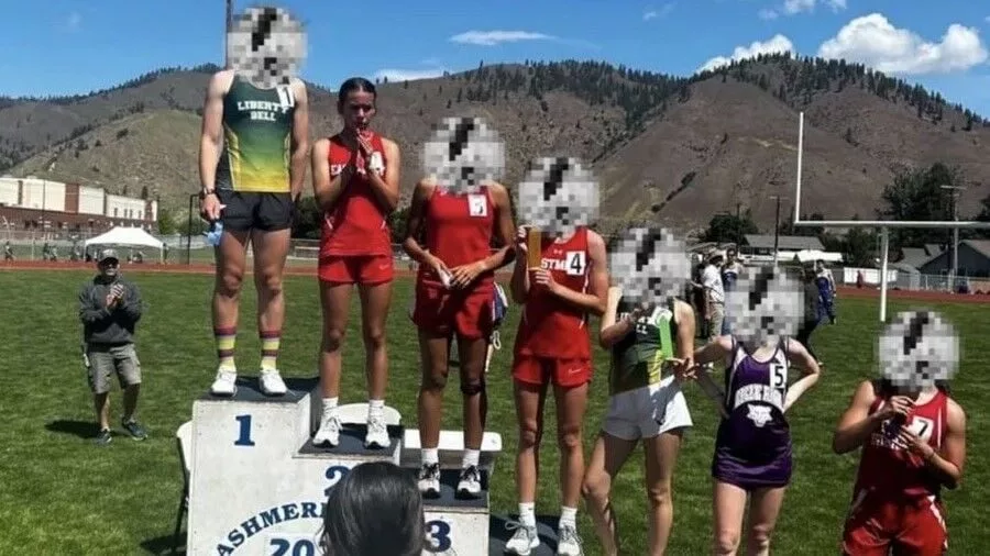 Winners Podium in Cashmere, WA