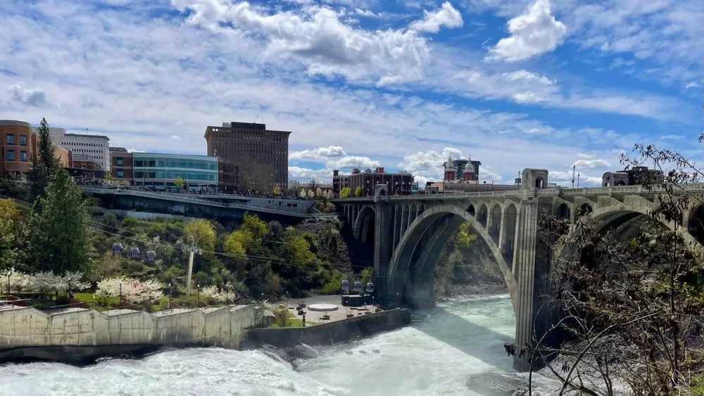 Monroe Street Bridge, Spokane Falls, Spokane Washington