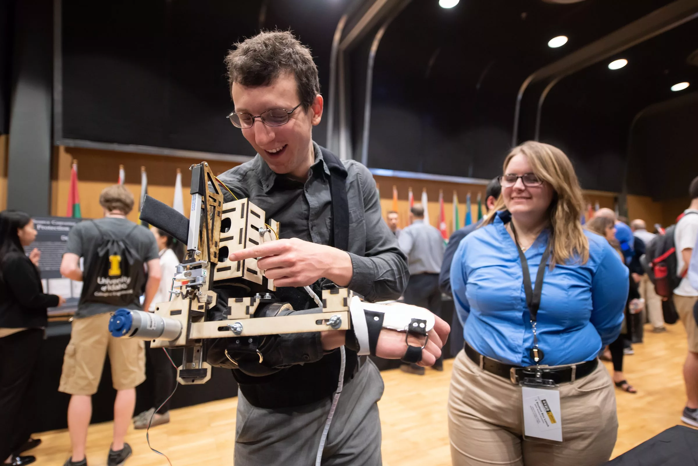 University of Idaho College of Engineering students present their interactive senior projects during Engineering Design EXPO, the longest-running student innovation showcase in the Pacific Northwest. 