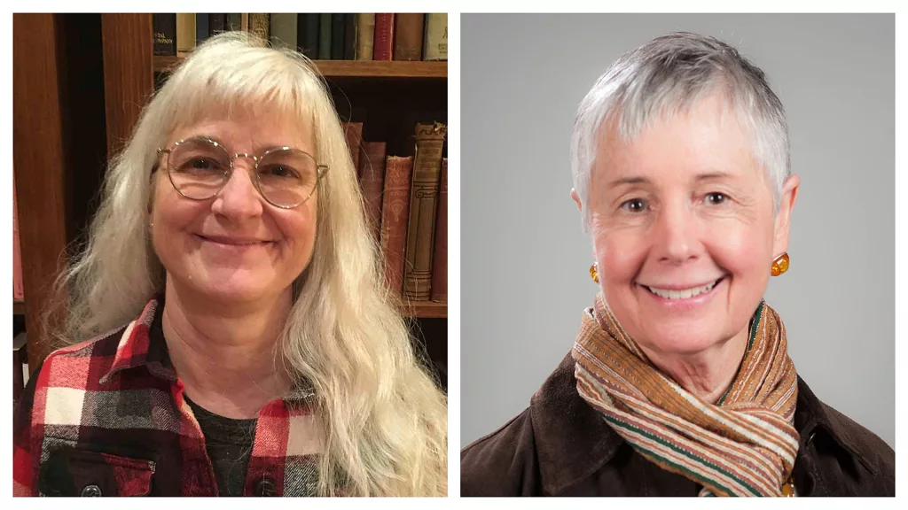 Shirley Luckhart, left, and Christine Moffitt.
