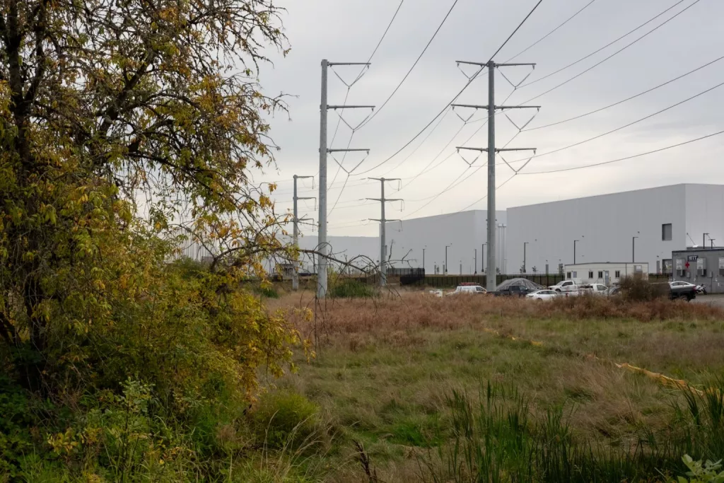 QTS Data Centers in Hillsboro on Oct. 11, 2024. Data centers are driving near-term energy demand in the region, according to a new regional power forecast from the Northwest Power and Conservation Council. (Rian Dundon/Oregon Capital Chronicle)