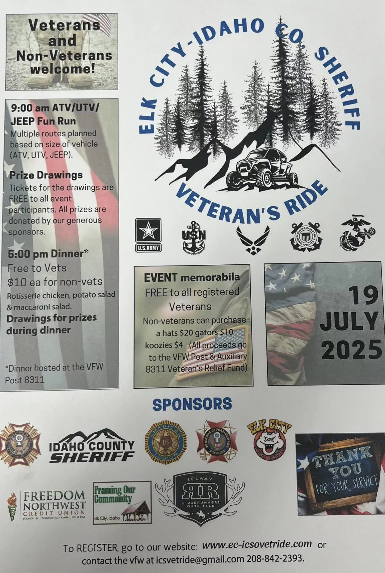 Veteran’s Ride in Elk City Set for July 19, Open to All