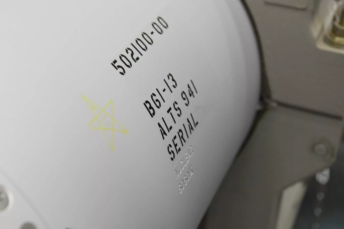 The official star stamp on the first B61-13 unit.