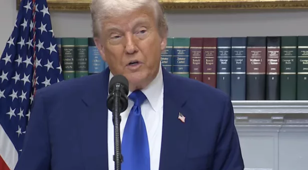 President Donald Trump speaks on Monday, May 12, 2025. Courtesy of the White House