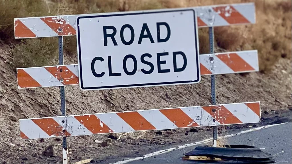 road closed