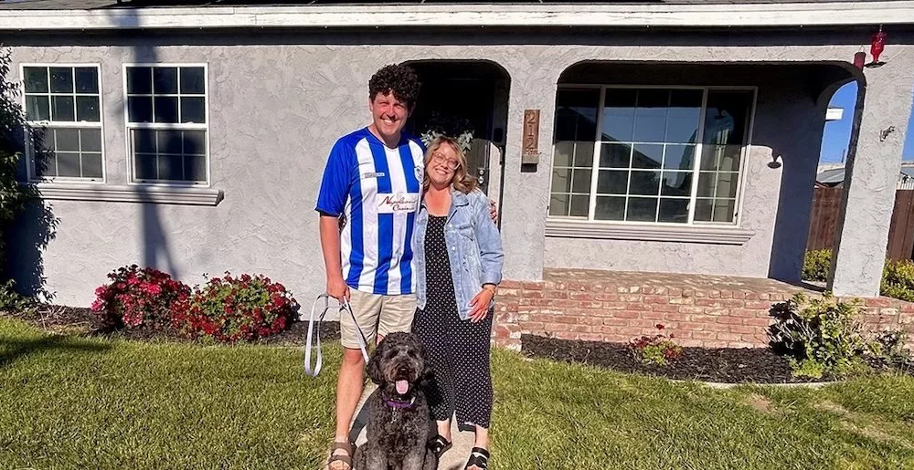Scott and Julia Whitnall, both teachers, stand in front of the two-bedroom house they bought this year in Ripon, Calif. Like many first-time buyers with moderate incomes, they found they had to take on extra work, compromise on size and wait patiently for a house they could afford in today’s market. (Photo courtesy of Scott and Julia Whitnall) Read