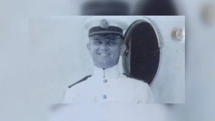 John Connolly in his dress whites. (Photo courtesy of U.S. Navy)