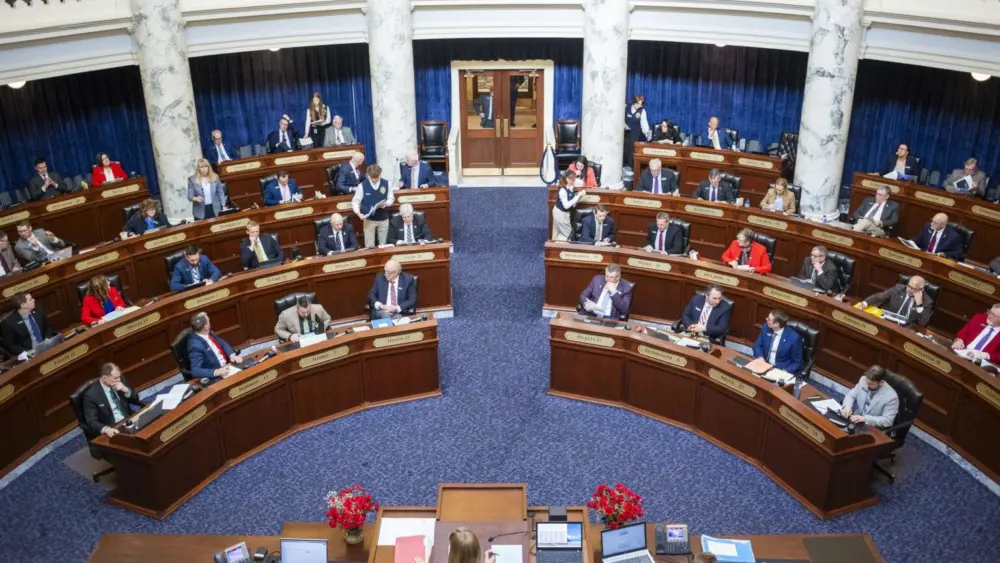 Members of the Idaho House of Representatives hold a floor session on March 10, 2025, at the Idaho Capitol Building in Boise. (Pat Sutphin for the Idaho Capital Sun)