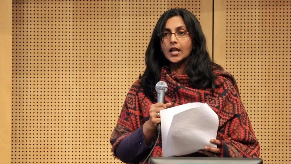 Seattle City Council member Kshama Sawant speaks to her colleagues during a council meeting Courtesy of the Seattle City Council