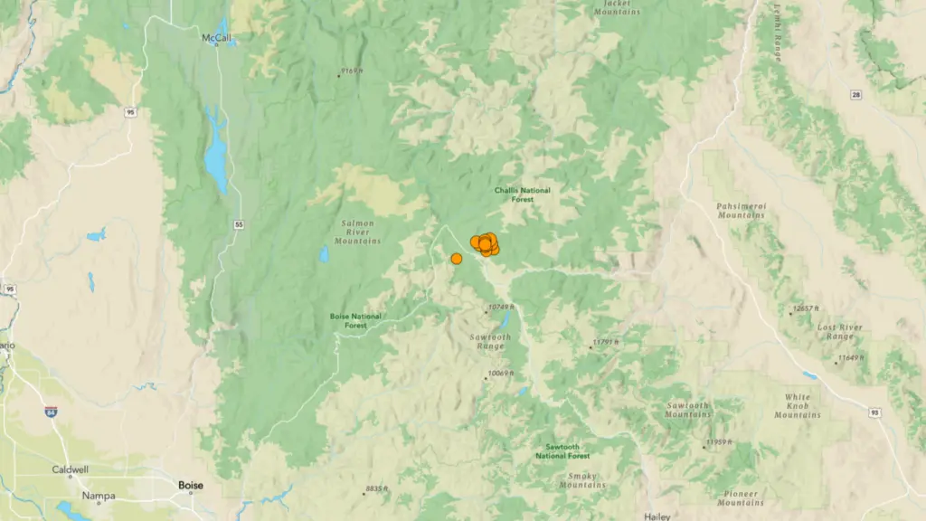 Earthquakes Near Stanley