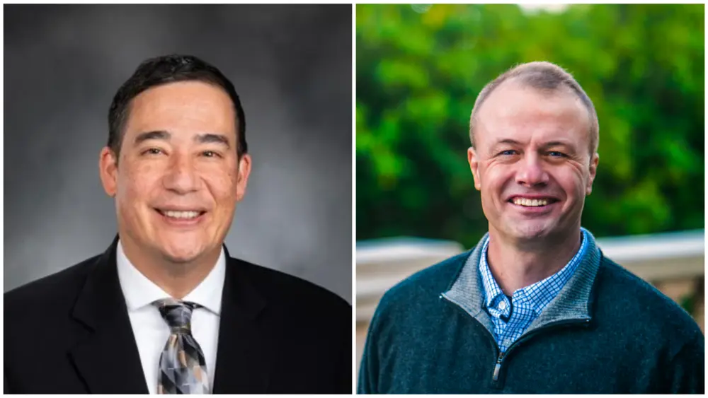 (Left) Steve Hobbs (Right) Tim Eyman