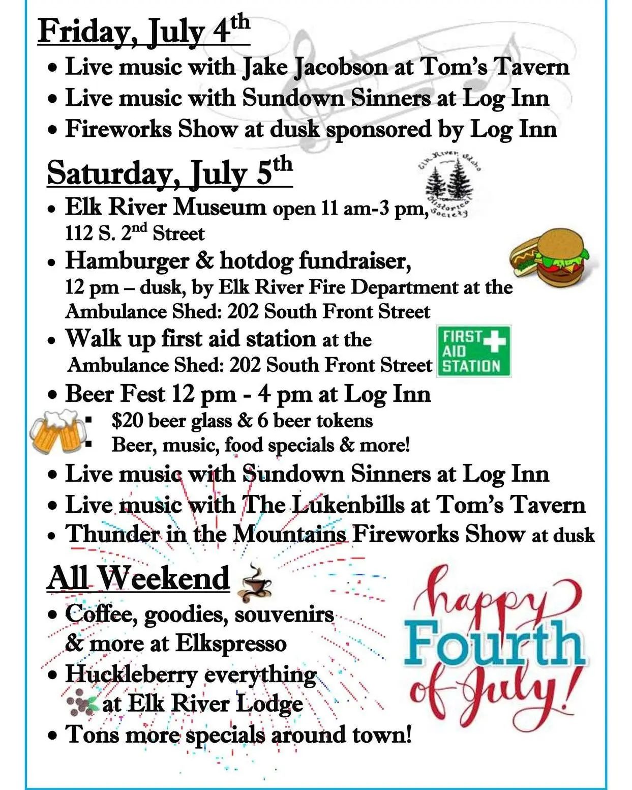 Elk River Fourth of July Weekend Celebration