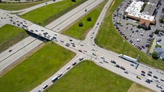 I-90 and US-95 Interchange in North Idaho