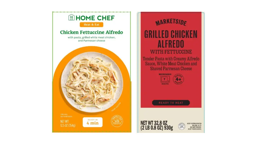 Recalled chicken fettuccine alfredo products