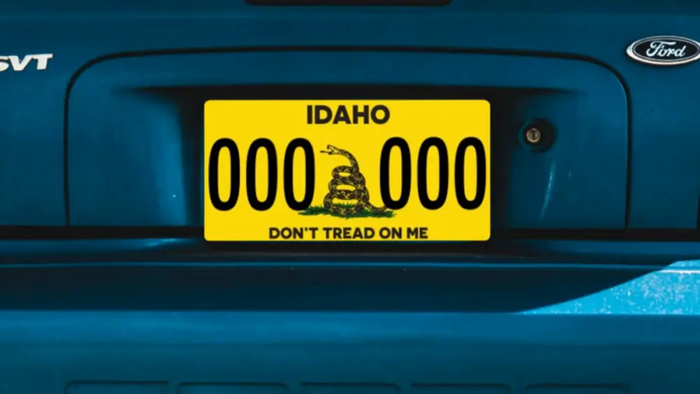 Idaho Don't Tread on me Plate