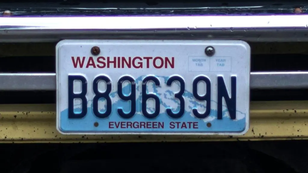 Washington License Plate