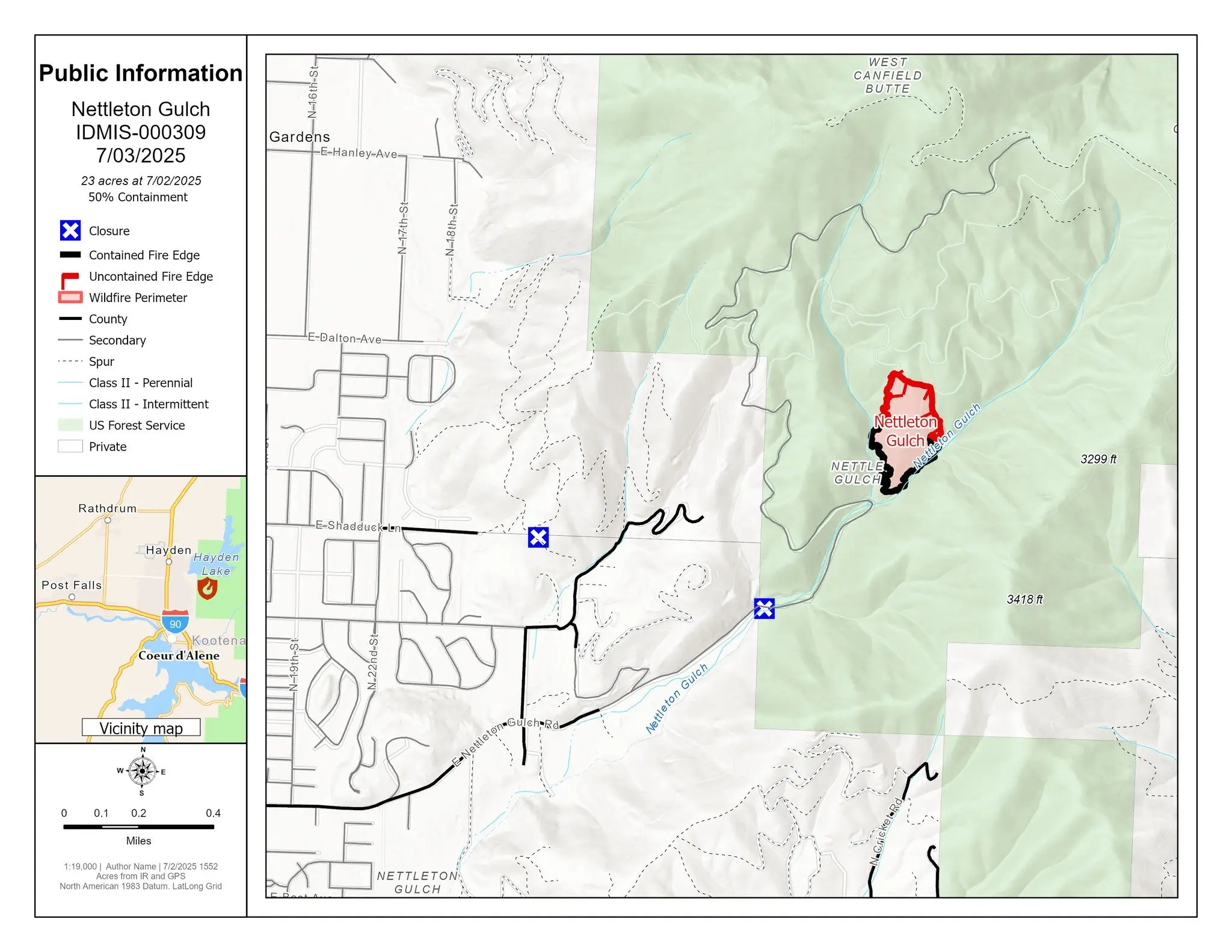 Nettleton Gulch Fire - Idaho Department of Lands