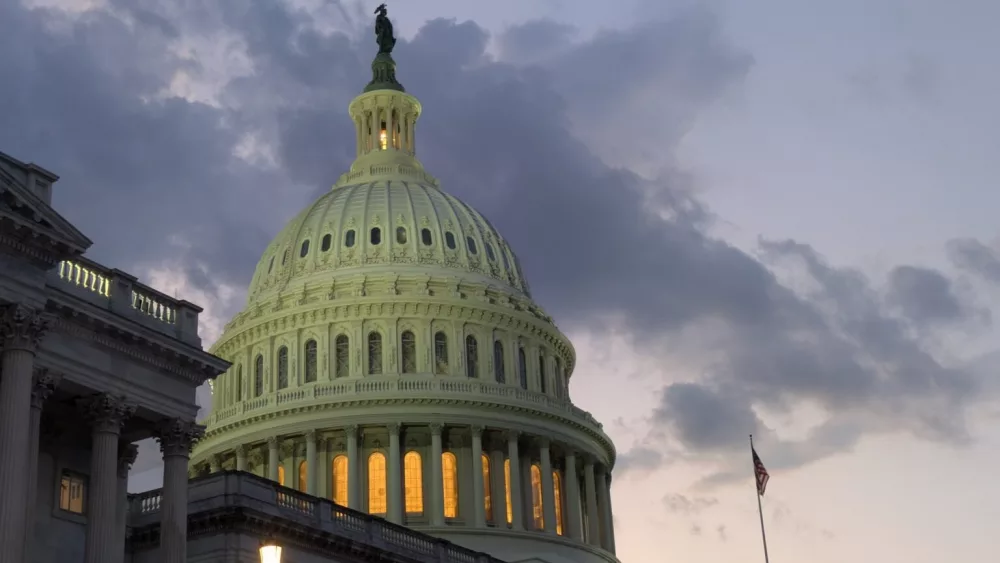 The U.S. Capitol as lawmakers worked into the night on the “big beautiful bill” on July 2, 2025. (Photo by Ashley Murray/States Newsroom)