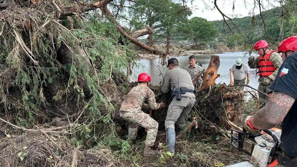 Texas National Guard, Texas Department of Public Safety, Texas Parks and Wildlife and game wardens are actively involved in recovery efforts in Kerr County, Texas, hit hard by July 4 flash flooding. Texas Military Department