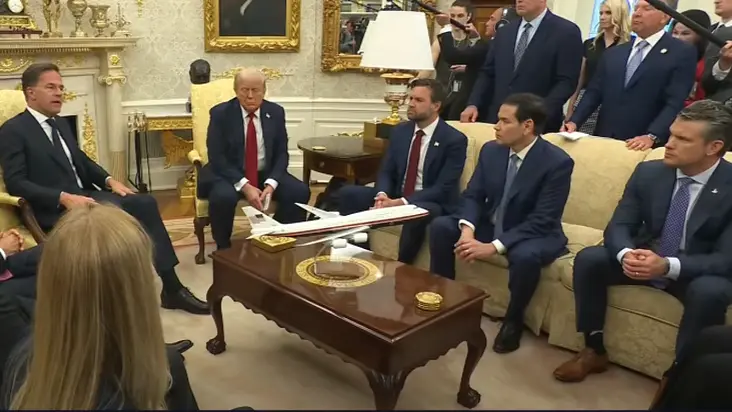 President Trump Participates in a Meeting with the Secretary General of NATO, July 14, 2025