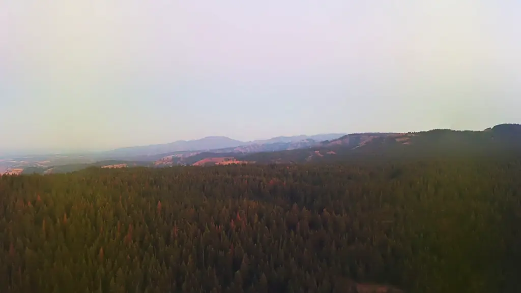 View from Rattlesnake Summit camera in Asotin County on Department of Natural Resources’ “Wildfire Watch” website.